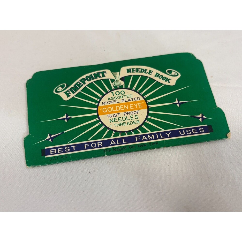 Vintage THE NAGOLD CO. Finepoint Needle Book - Original Needles